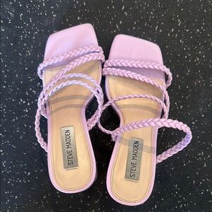 Steve Madden Purple Braided Sandals only worn once